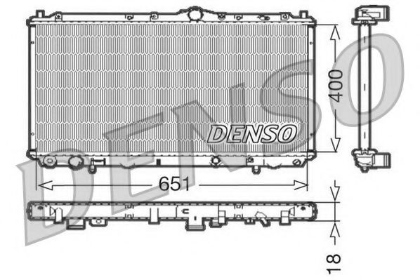 NPS DRM33061 Радиатор охлаждения двигателя NPS для MITSUBISHI