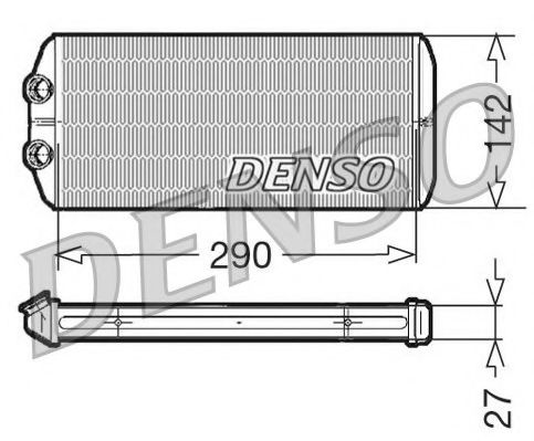 NPS DRR07005 Радиатор печки для CITROEN