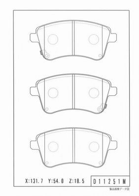 NPS K360A23 Тормозные колодки NPS для KIA