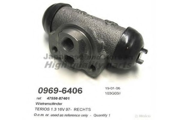 ASHUKI 09696406 Колесный тормозной цилиндр 