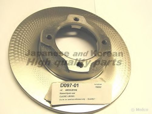 ASHUKI D09701 Тормозные диски для DAIHATSU