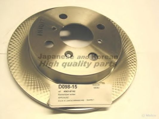 ASHUKI D09815 Тормозные диски для DAIHATSU APPLAUSE