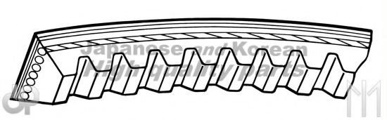 ASHUKI M28501 Клиновой ремень для MITSUBISHI DELICA