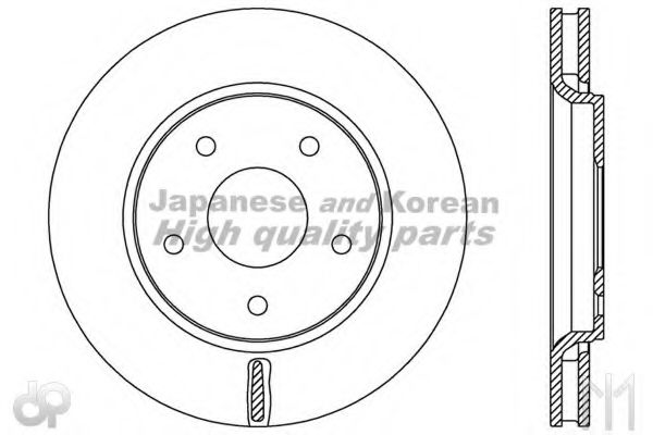 ASHUKI US104353 Тормозные диски для CHRYSLER TOWN & COUNTRY