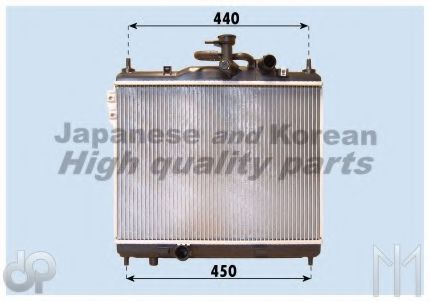 ASHUKI Y55049 Радиатор охлаждения двигателя для HYUNDAI GETZ