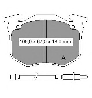 VEMA 832870 Тормозные колодки VEMA 