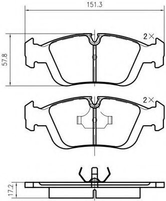 VEMA K614002 Тормозные колодки VEMA для MERCEDES-BENZ