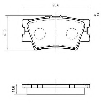 VEMA K635600 Тормозные колодки VEMA для TOYOTA