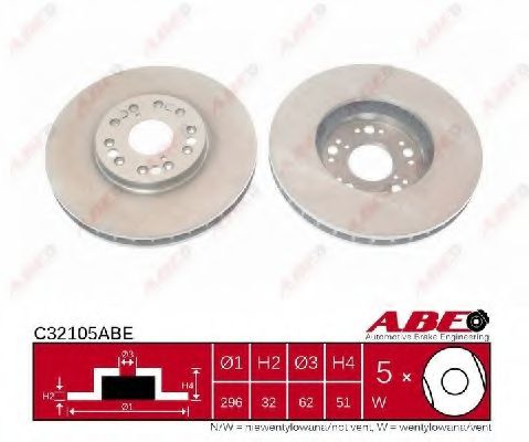 ABE C32105ABE Тормозные диски для LEXUS GS