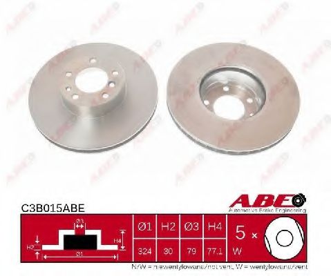ABE C3B015ABE Тормозные диски для BMW 8