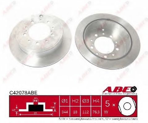 ABE C42078ABE Тормозные диски для LEXUS LX
