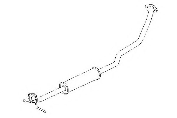 261161 KLARIUS Средний глушитель выхлопных газов 261161 KLARIUS Средний глушитель выхлопных газов