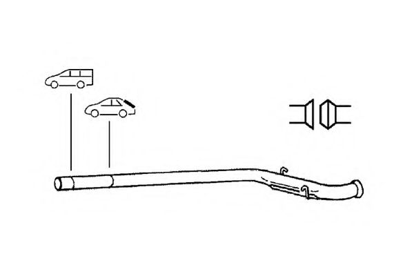 KLARIUS CN112C Труба выхлопного газа 