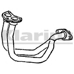 KLARIUS 120051 Труба выхлопного газа 