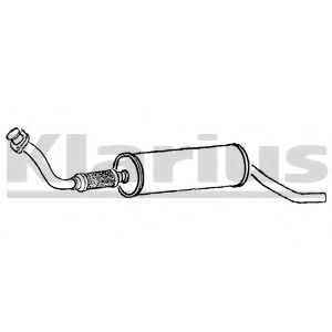 240434 KLARIUS Предглушитель выхлопных газов 240434 KLARIUS Предглушитель выхлопных газов