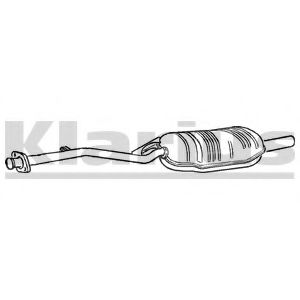 250296 KLARIUS Глушитель выхлопных газов конечный 250296 KLARIUS Глушитель выхлопных газов конечный