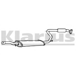 260221 KLARIUS Средний глушитель выхлопных газов 260221 KLARIUS Средний глушитель выхлопных газов