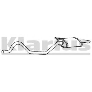 260571 KLARIUS Глушитель выхлопных газов конечный 260571 KLARIUS Глушитель выхлопных газов конечный