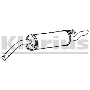 240744 KLARIUS Глушитель выхлопных газов конечный 240744 KLARIUS Глушитель выхлопных газов конечный