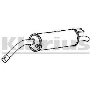 230959 KLARIUS Глушитель выхлопных газов конечный 230959 KLARIUS Глушитель выхлопных газов конечный