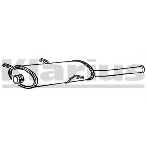 CN399E KLARIUS Глушитель выхлопных газов конечный CN399E KLARIUS Глушитель выхлопных газов конечный