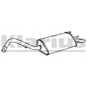 KLARIUS FE625P Глушитель выхлопных газов для FORD ESCORT 7 Rural (GAL, ANL) 1.6 16V KLARIUS FE625P Глушитель выхлопных газов для FORD ESCORT 7 Rural (GAL, ANL) 1.6 16V