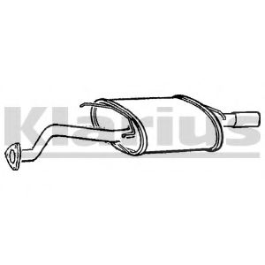 KLARIUS RR231E Глушитель выхлопных газов для ROVER 200 купе (XW) 220 Turbo