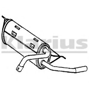 KLARIUS VO305G Глушитель выхлопных газов для VOLVO 480 E 1.7 KLARIUS VO305G Глушитель выхлопных газов для VOLVO 480 E 1.7