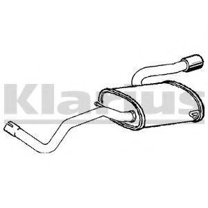 230968 KLARIUS Глушитель выхлопных газов конечный 230968 KLARIUS Глушитель выхлопных газов конечный