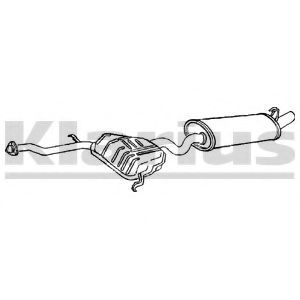 260683 KLARIUS Глушитель выхлопных газов конечный 260683 KLARIUS Глушитель выхлопных газов конечный