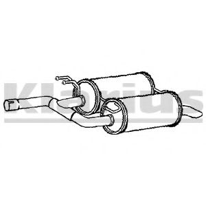 230955 KLARIUS Глушитель выхлопных газов конечный 230955 KLARIUS Глушитель выхлопных газов конечный