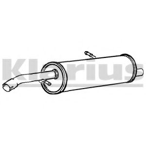 PG798A KLARIUS Глушитель выхлопных газов конечный PG798A KLARIUS Глушитель выхлопных газов конечный