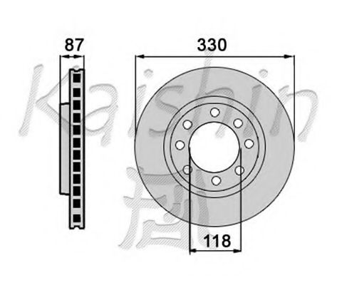 KAISHIN CBR370 Тормозные диски для HUMMER H2