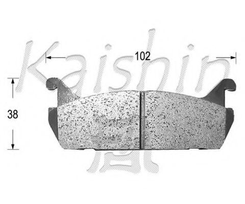 KAISHIN D0021 Тормозные колодки KAISHIN 