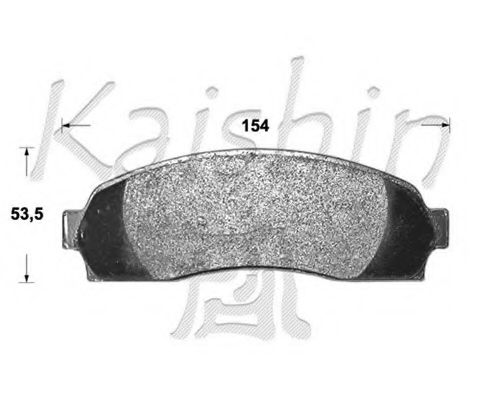 KAISHIN D10077 Тормозные колодки KAISHIN для FORD USA