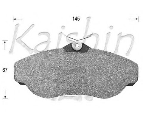 KAISHIN D10101 Тормозные колодки KAISHIN для LAND ROVER