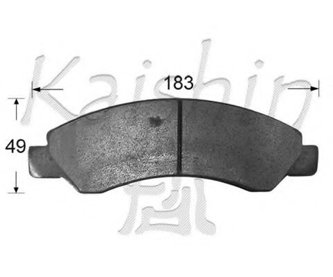 KAISHIN D10165 Тормозные колодки KAISHIN 