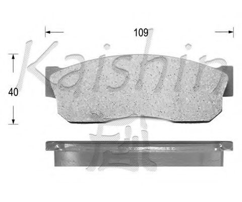 KAISHIN D1018 Тормозные колодки для SUBARU FIORI