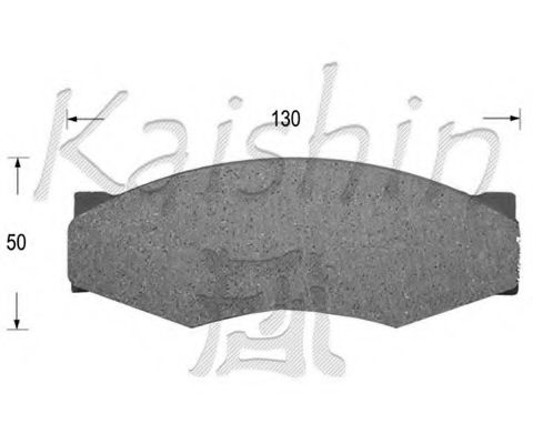 KAISHIN D1025 Тормозные колодки KAISHIN для NISSAN