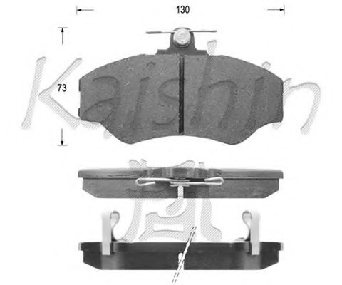 KAISHIN D11112 Тормозные колодки KAISHIN для HYUNDAI