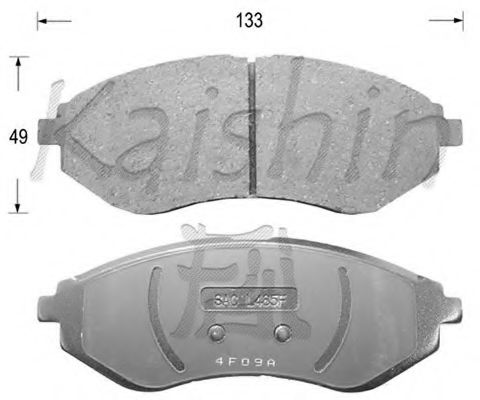KAISHIN D11129 Тормозные колодки KAISHIN 