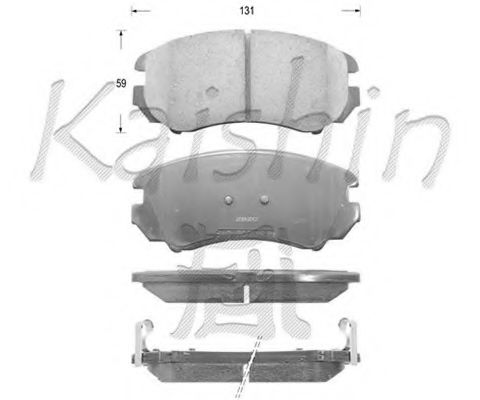 KAISHIN FK11148 Тормозные колодки KAISHIN для KIA