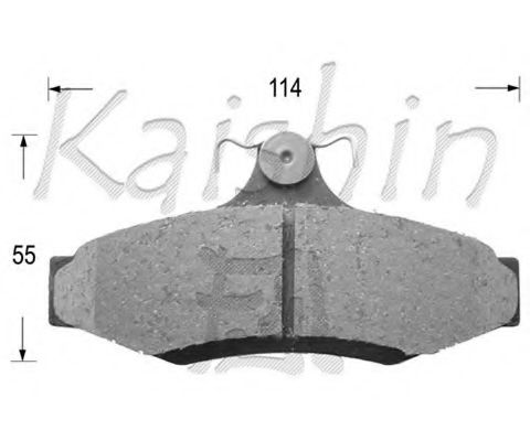 KAISHIN D11172 Тормозные колодки KAISHIN 