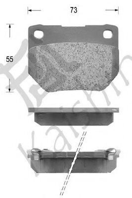 KAISHIN D1124 Тормозные колодки KAISHIN 