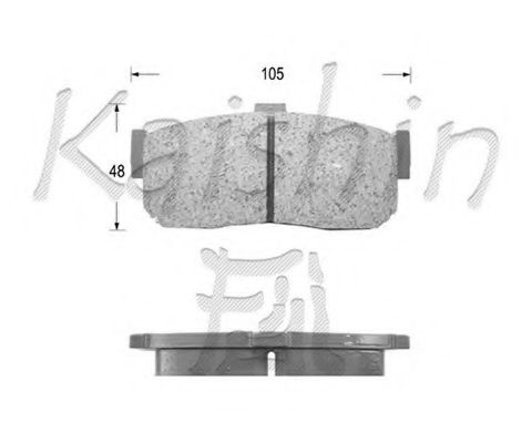 KAISHIN FK1148 Тормозные колодки KAISHIN для NISSAN