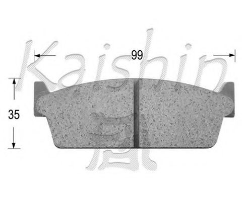 KAISHIN D1160 Тормозные колодки KAISHIN для NISSAN