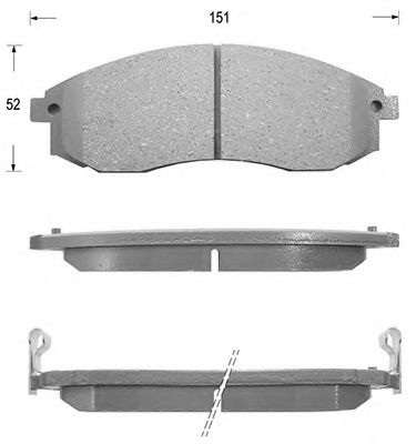 KAISHIN D1224 Тормозные колодки KAISHIN 