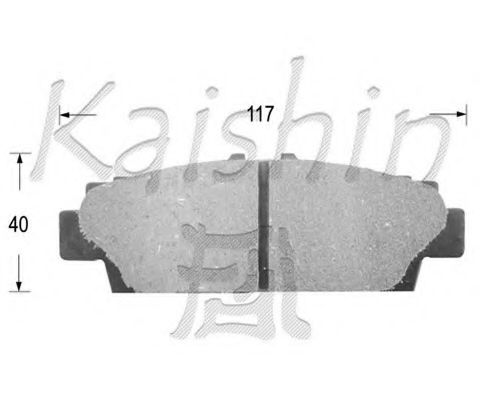 KAISHIN D2089 Тормозные колодки KAISHIN 