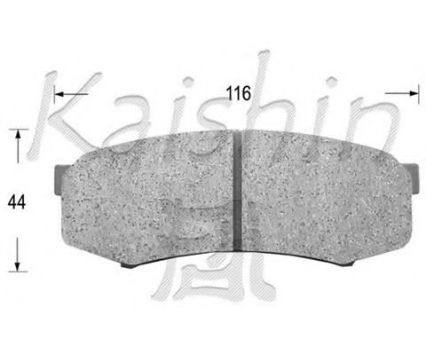 KAISHIN FK2090 Тормозные колодки KAISHIN для MITSUBISHI