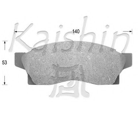 KAISHIN D2091 Тормозные колодки KAISHIN 